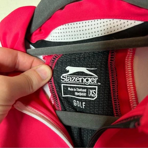 Slazenger Golf Zip Up Polo XS - Picture 3 of 5